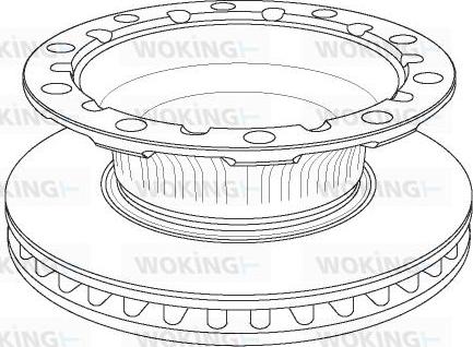 Woking NSA1171.20 - Тормозной диск autospares.lv