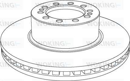 Woking NSA1178.20 - Тормозной диск autospares.lv