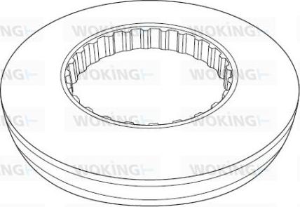 Woking NSA1177.10 - Тормозной диск autospares.lv