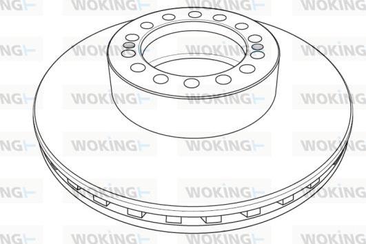 Woking NSA1238.20 - Тормозной диск autospares.lv