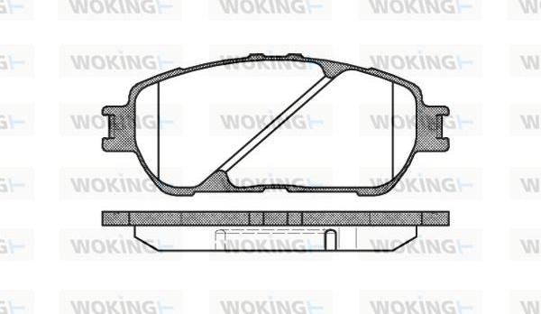 Woking P9983.00 - Тормозные колодки, дисковые, комплект autospares.lv