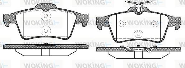 Woking P9423.40 - Тормозные колодки, дисковые, комплект autospares.lv