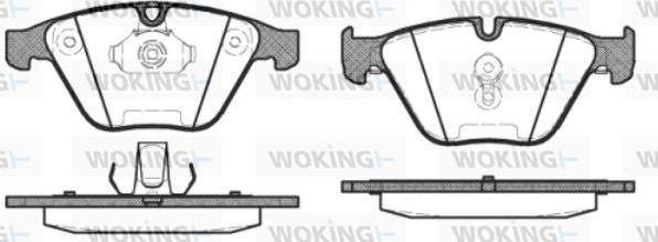 Woking P9573.30 - Тормозные колодки, дисковые, комплект autospares.lv