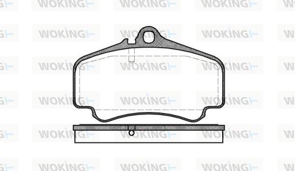 Woking P9633.00 - Тормозные колодки, дисковые, комплект autospares.lv