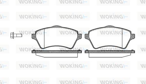 Woking P9223.00 - Тормозные колодки, дисковые, комплект autospares.lv