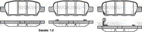 Woking P9763.21 - Тормозные колодки, дисковые, комплект autospares.lv