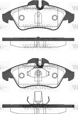 Woking P4783.10 - Тормозные колодки, дисковые, комплект autospares.lv