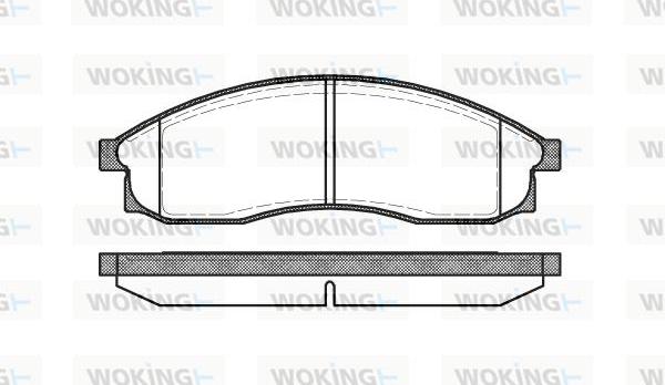 Woking P5693.00 - Тормозные колодки, дисковые, комплект autospares.lv