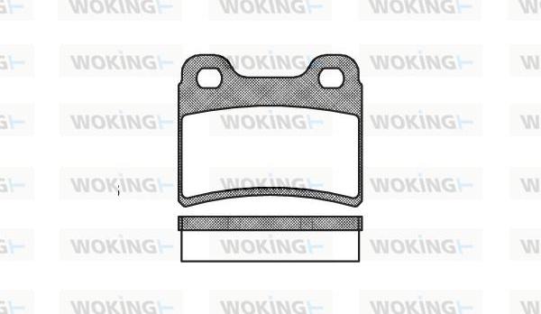 Woking P5173.00 - Тормозные колодки, дисковые, комплект autospares.lv