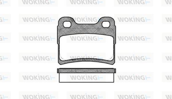 Woking P5173.10 - Тормозные колодки, дисковые, комплект autospares.lv