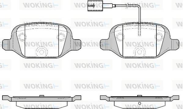 Woking P6273.12 - Тормозные колодки, дисковые, комплект autospares.lv