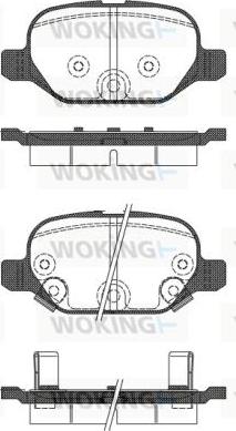 Woking P6273.32 - Тормозные колодки, дисковые, комплект autospares.lv