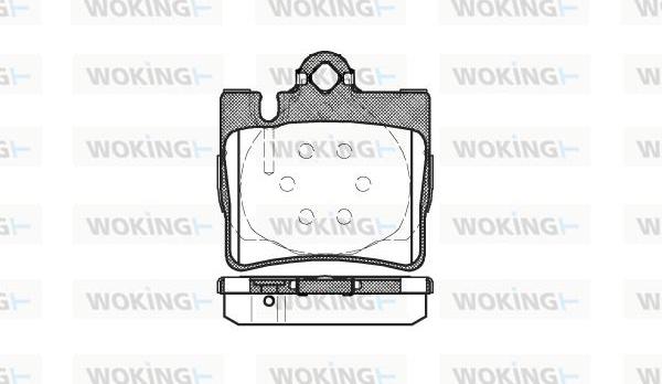 Woking P6703.00 - Тормозные колодки, дисковые, комплект autospares.lv