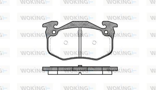 Woking P0443.06 - Тормозные колодки, дисковые, комплект autospares.lv