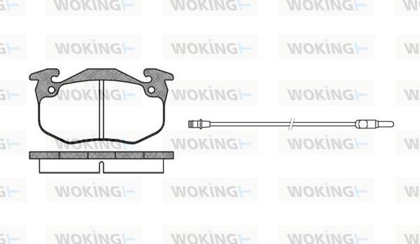 Woking P0443.32 - Тормозные колодки, дисковые, комплект autospares.lv