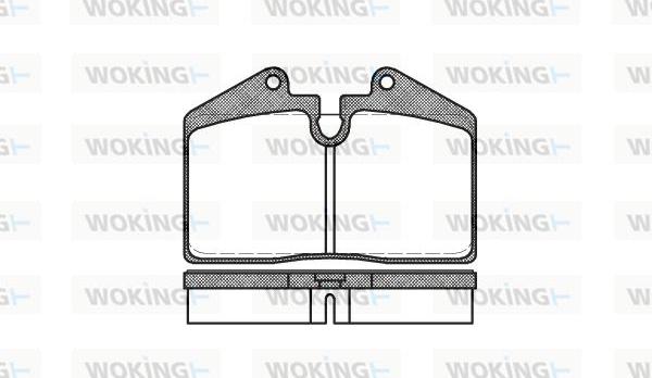 Woking P0403.10 - Тормозные колодки, дисковые, комплект autospares.lv