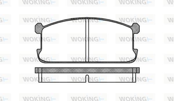 Woking P0063.00 - Тормозные колодки, дисковые, комплект autospares.lv