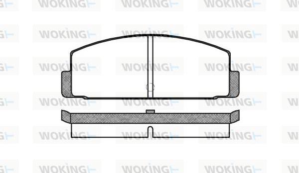 Woking P0003.00 - Тормозные колодки, дисковые, комплект autospares.lv