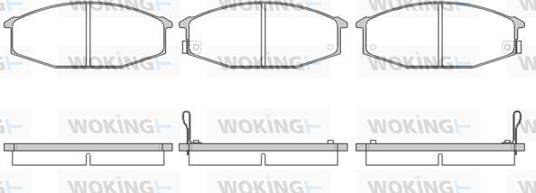 Woking P0153.02 - Тормозные колодки, дисковые, комплект autospares.lv