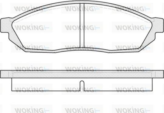 Woking P0113.00 - Тормозные колодки, дисковые, комплект autospares.lv