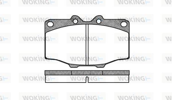 Woking P0323.00 - Тормозные колодки, дисковые, комплект autospares.lv