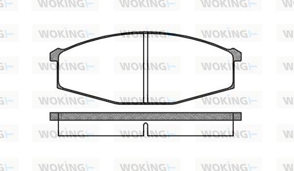 Woking P0293.00 - Тормозные колодки, дисковые, комплект autospares.lv