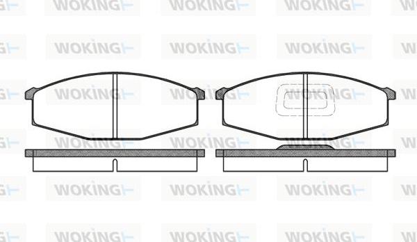 Woking P0293.10 - Тормозные колодки, дисковые, комплект autospares.lv