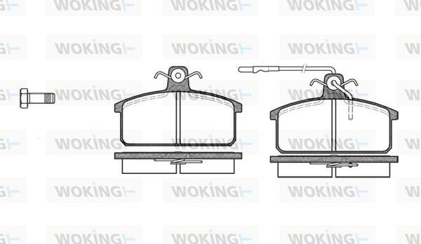 Woking P0283.32 - Тормозные колодки, дисковые, комплект autospares.lv