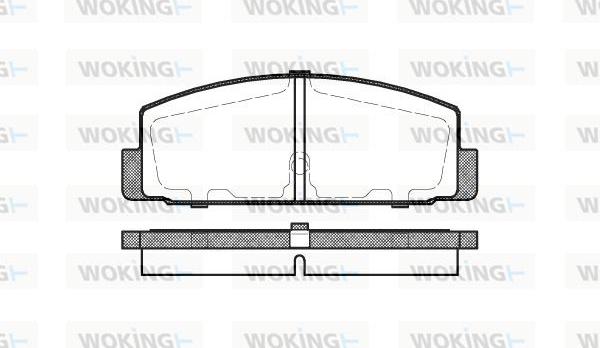 Woking P0793.30 - Тормозные колодки, дисковые, комплект autospares.lv