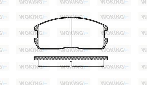 Woking P0753.00 - Тормозные колодки, дисковые, комплект autospares.lv