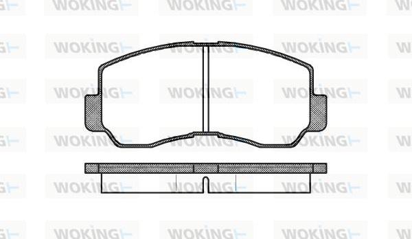 Woking P1943.40 - Тормозные колодки, дисковые, комплект autospares.lv