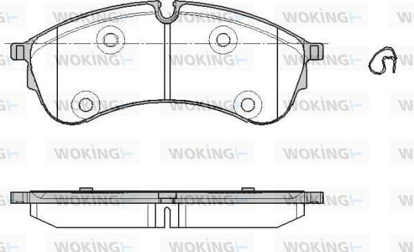 Woking P19473.00 - Тормозные колодки, дисковые, комплект autospares.lv