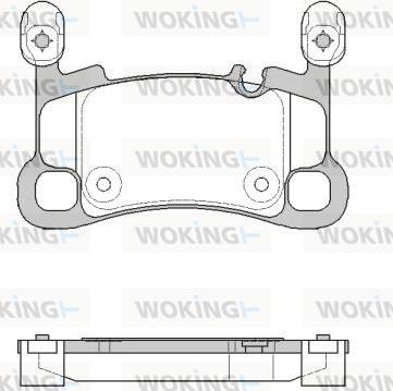 Woking P19643.00 - Тормозные колодки, дисковые, комплект autospares.lv