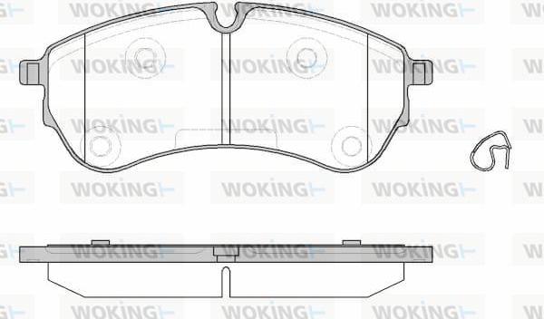 Woking P19303.00 - Тормозные колодки, дисковые, комплект autospares.lv