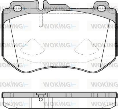 Woking P14913.00 - Тормозные колодки, дисковые, комплект autospares.lv