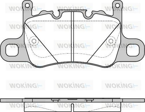 Woking P14983.00 - Тормозные колодки, дисковые, комплект autospares.lv