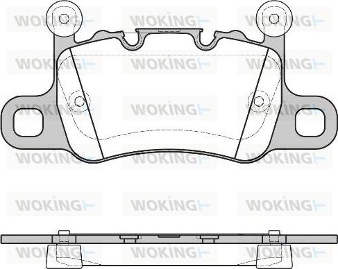 Woking P14983.10 - Тормозные колодки, дисковые, комплект autospares.lv