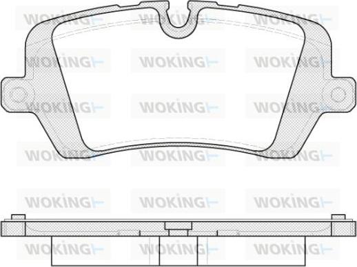 Woking P14413.00 - Тормозные колодки, дисковые, комплект autospares.lv