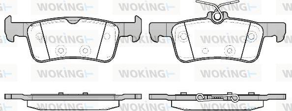 Woking P14633.20 - Тормозные колодки, дисковые, комплект autospares.lv