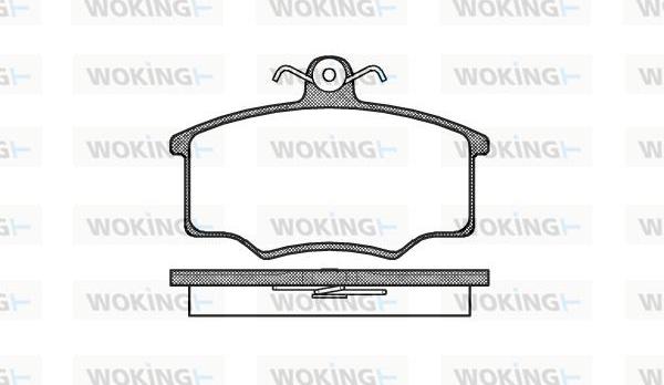 Woking P1463.20 - Тормозные колодки, дисковые, комплект autospares.lv