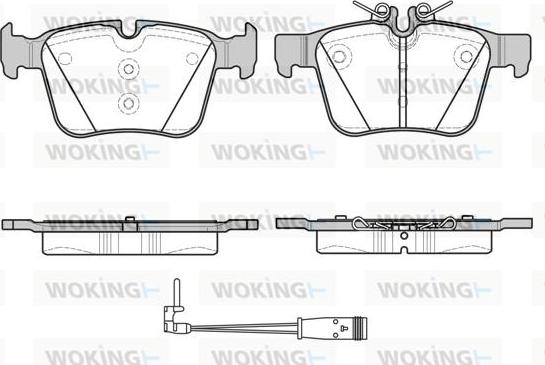 Woking P14163.21 - Тормозные колодки, дисковые, комплект autospares.lv