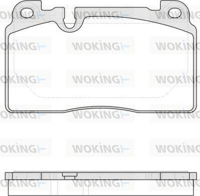 Woking P14273.00 - Тормозные колодки, дисковые, комплект autospares.lv