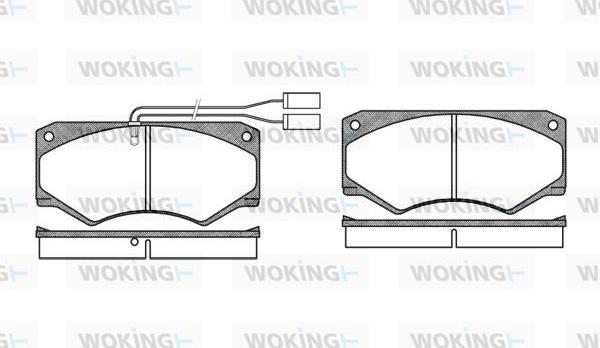 Woking P1473.42 - Тормозные колодки, дисковые, комплект autospares.lv