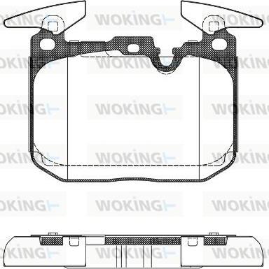 Woking P15913.00 - Тормозные колодки, дисковые, комплект autospares.lv