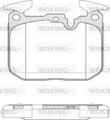 Woking P15913.10 - Тормозные колодки, дисковые, комплект autospares.lv