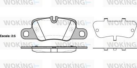 Woking P15013.00 - Тормозные колодки, дисковые, комплект autospares.lv