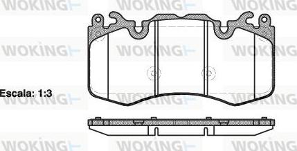 Woking P15103.00 - Тормозные колодки, дисковые, комплект autospares.lv