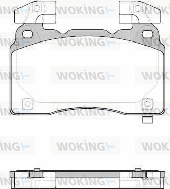 Woking P15383.24 - Тормозные колодки, дисковые, комплект autospares.lv