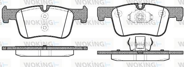 Woking P15783.00 - Тормозные колодки, дисковые, комплект autospares.lv