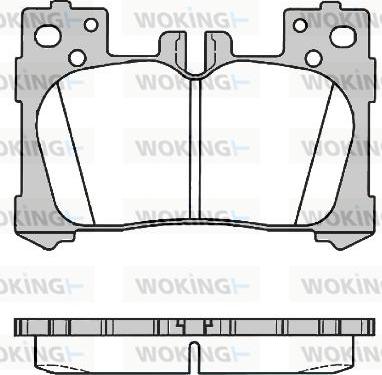 Woking P16913.00 - Тормозные колодки, дисковые, комплект autospares.lv